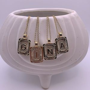 Gold Initial Necklace  - NEW